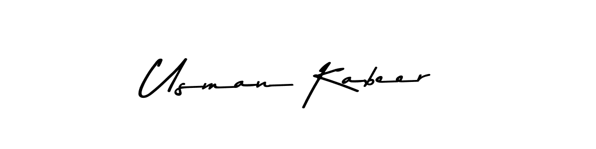 Usman Kabeer stylish signature style. Best Handwritten Sign (Asem Kandis PERSONAL USE) for my name. Handwritten Signature Collection Ideas for my name Usman Kabeer. Usman Kabeer signature style 9 images and pictures png