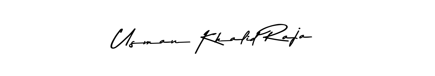 Use a signature maker to create a handwritten signature online. With this signature software, you can design (Asem Kandis PERSONAL USE) your own signature for name Usman Khalid Raja. Usman Khalid Raja signature style 9 images and pictures png