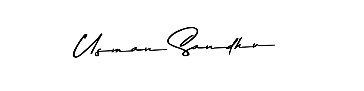 Create a beautiful signature design for name Usman Sandhu. With this signature (Asem Kandis PERSONAL USE) fonts, you can make a handwritten signature for free. Usman Sandhu signature style 9 images and pictures png