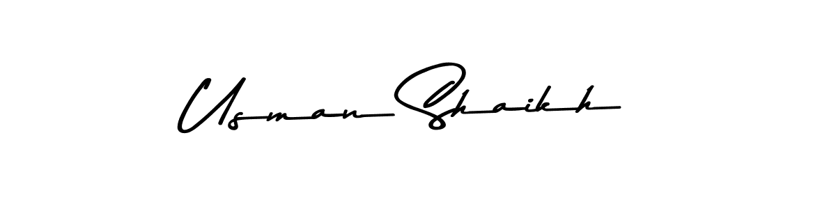 Usman Shaikh stylish signature style. Best Handwritten Sign (Asem Kandis PERSONAL USE) for my name. Handwritten Signature Collection Ideas for my name Usman Shaikh. Usman Shaikh signature style 9 images and pictures png