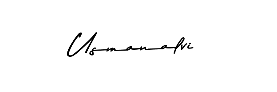 This is the best signature style for the Usmanalvi name. Also you like these signature font (Asem Kandis PERSONAL USE). Mix name signature. Usmanalvi signature style 9 images and pictures png
