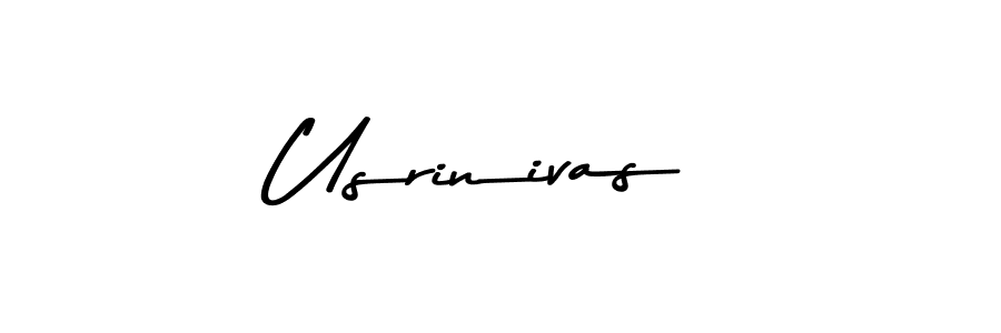 Design your own signature with our free online signature maker. With this signature software, you can create a handwritten (Asem Kandis PERSONAL USE) signature for name Usrinivas. Usrinivas signature style 9 images and pictures png