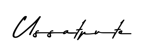 Create an unforgettable impression when signing with Ussatpute name styled in Asem Kandis PERSONAL USE typography. 100% free online generator. Ussatpute signature style 9 images and pictures png