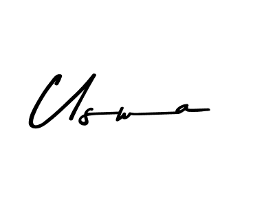 You should practise on your own different ways (Asem Kandis PERSONAL USE) to write your name (Uswa) in signature. don't let someone else do it for you. Uswa signature style 9 images and pictures png