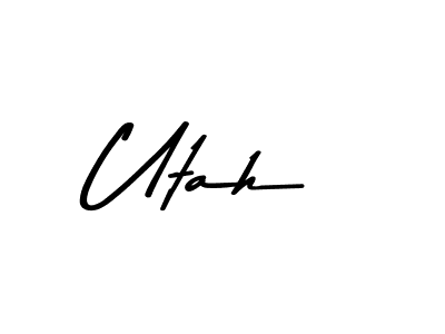 This is the best signature style for the Utah name. Also you like these signature font (Asem Kandis PERSONAL USE). Mix name signature. Utah signature style 9 images and pictures png