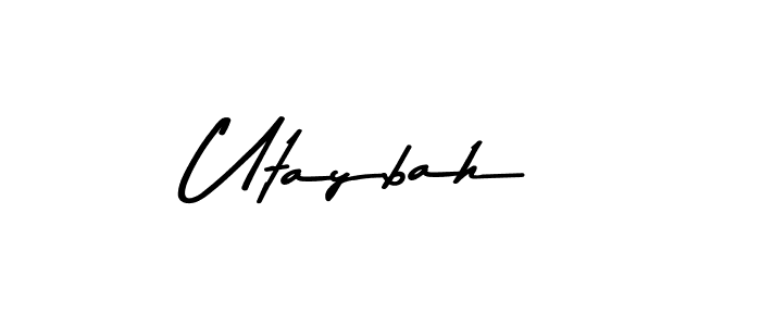How to make Utaybah signature? Asem Kandis PERSONAL USE is a professional autograph style. Create handwritten signature for Utaybah name. Utaybah signature style 9 images and pictures png