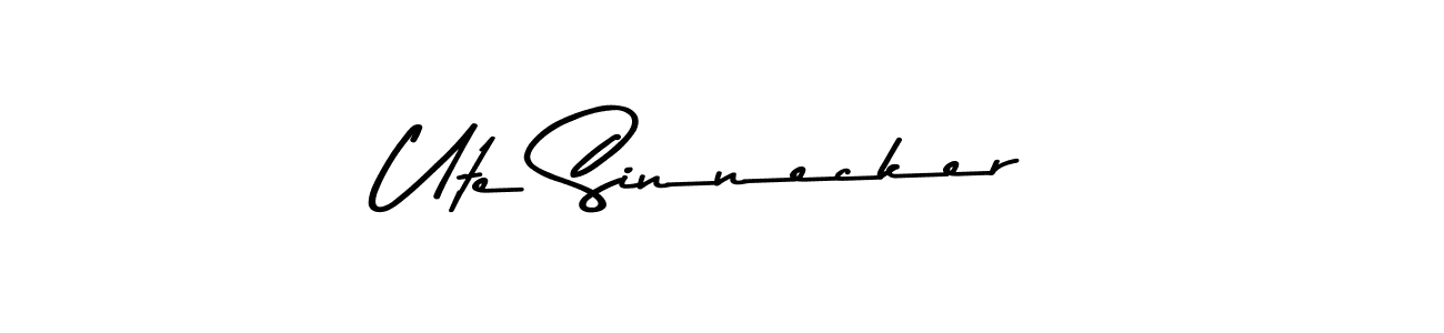 Similarly Asem Kandis PERSONAL USE is the best handwritten signature design. Signature creator online .You can use it as an online autograph creator for name Ute Sinnecker. Ute Sinnecker signature style 9 images and pictures png