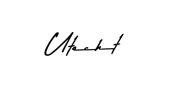 Design your own signature with our free online signature maker. With this signature software, you can create a handwritten (Asem Kandis PERSONAL USE) signature for name Utecht. Utecht signature style 9 images and pictures png