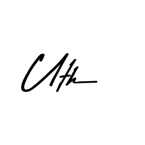 Use a signature maker to create a handwritten signature online. With this signature software, you can design (Asem Kandis PERSONAL USE) your own signature for name Uth. Uth signature style 9 images and pictures png