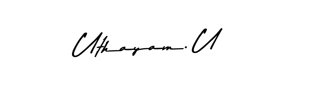 Similarly Asem Kandis PERSONAL USE is the best handwritten signature design. Signature creator online .You can use it as an online autograph creator for name Uthayam. U. Uthayam. U signature style 9 images and pictures png