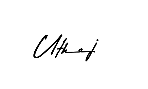 Here are the top 10 professional signature styles for the name Uthej. These are the best autograph styles you can use for your name. Uthej signature style 9 images and pictures png