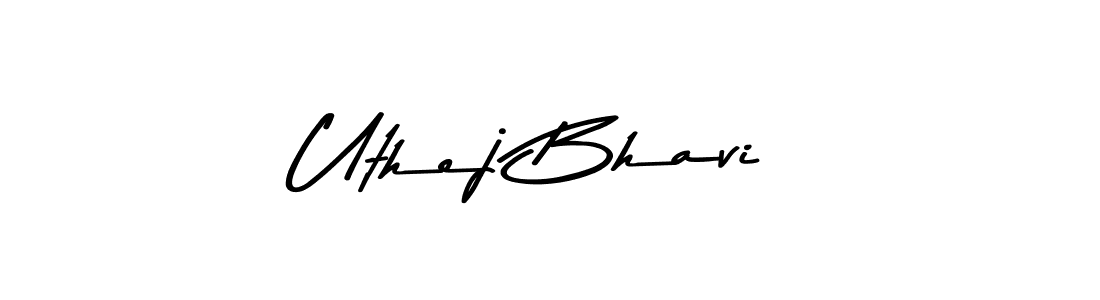 Similarly Asem Kandis PERSONAL USE is the best handwritten signature design. Signature creator online .You can use it as an online autograph creator for name Uthej Bhavi. Uthej Bhavi signature style 9 images and pictures png