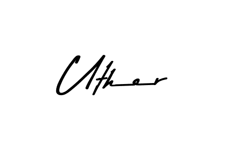 Similarly Asem Kandis PERSONAL USE is the best handwritten signature design. Signature creator online .You can use it as an online autograph creator for name Uther. Uther signature style 9 images and pictures png