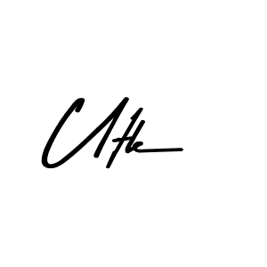 Make a beautiful signature design for name Utk. Use this online signature maker to create a handwritten signature for free. Utk signature style 9 images and pictures png