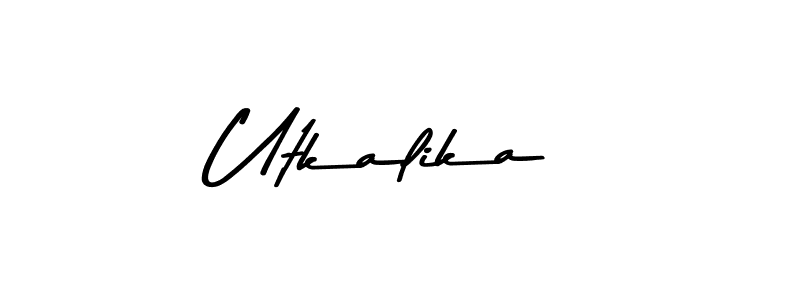 Design your own signature with our free online signature maker. With this signature software, you can create a handwritten (Asem Kandis PERSONAL USE) signature for name Utkalika. Utkalika signature style 9 images and pictures png