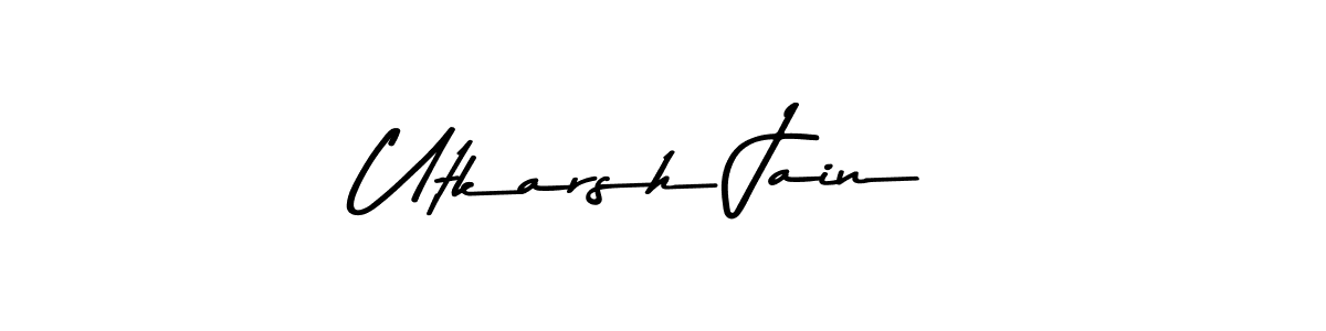 You should practise on your own different ways (Asem Kandis PERSONAL USE) to write your name (Utkarsh Jain) in signature. don't let someone else do it for you. Utkarsh Jain signature style 9 images and pictures png