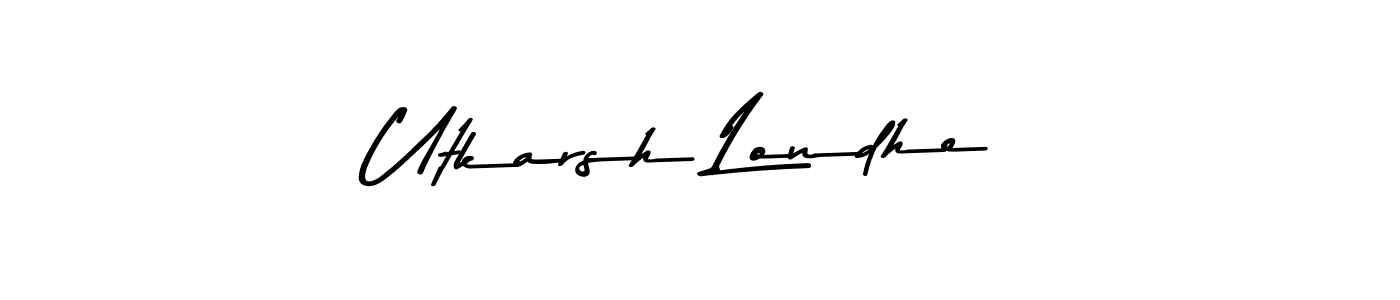 Once you've used our free online signature maker to create your best signature Asem Kandis PERSONAL USE style, it's time to enjoy all of the benefits that Utkarsh Londhe name signing documents. Utkarsh Londhe signature style 9 images and pictures png