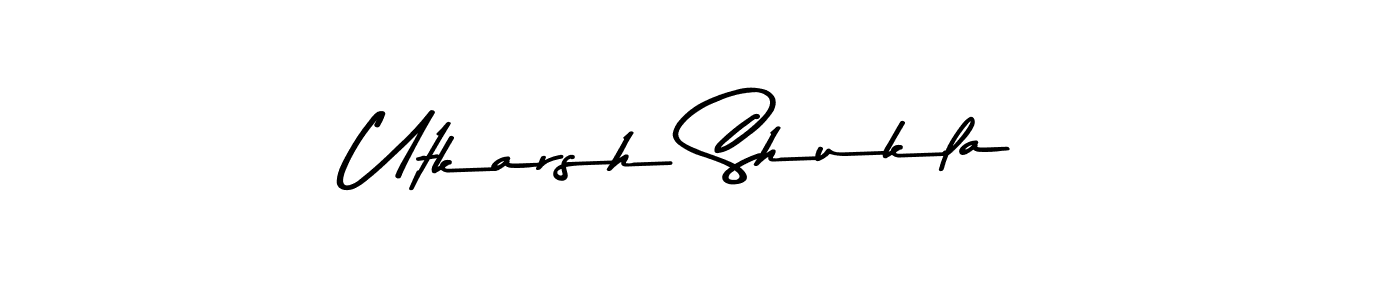 This is the best signature style for the Utkarsh Shukla name. Also you like these signature font (Asem Kandis PERSONAL USE). Mix name signature. Utkarsh Shukla signature style 9 images and pictures png