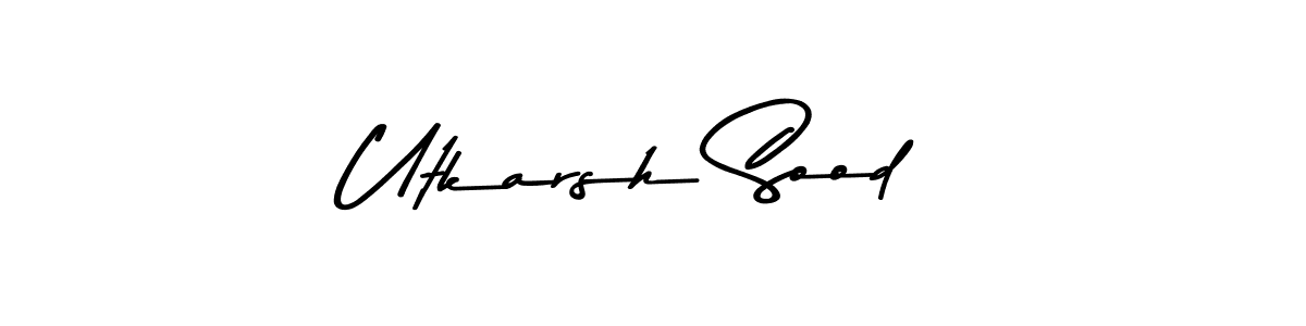 You can use this online signature creator to create a handwritten signature for the name Utkarsh Sood. This is the best online autograph maker. Utkarsh Sood signature style 9 images and pictures png