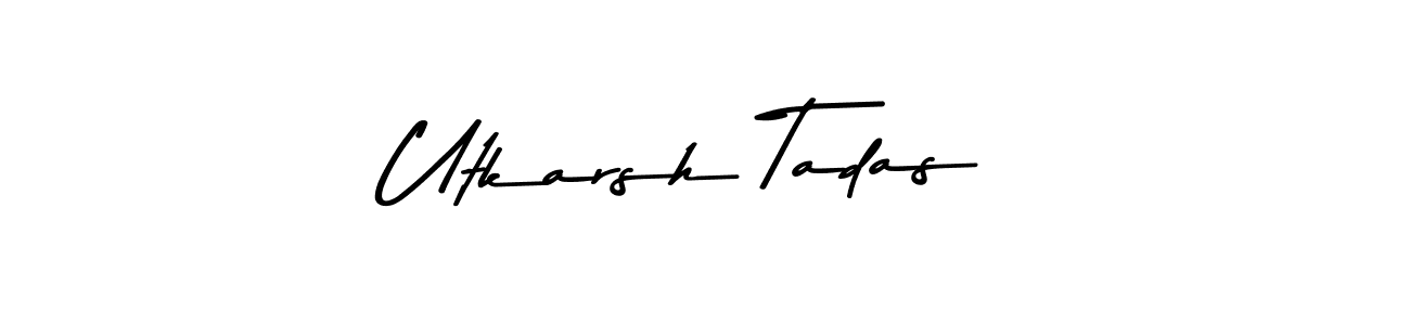 Use a signature maker to create a handwritten signature online. With this signature software, you can design (Asem Kandis PERSONAL USE) your own signature for name Utkarsh Tadas. Utkarsh Tadas signature style 9 images and pictures png