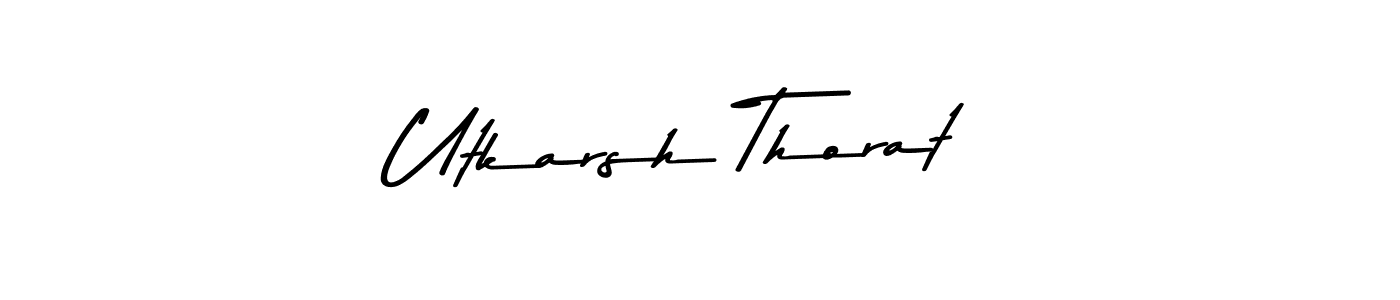 Use a signature maker to create a handwritten signature online. With this signature software, you can design (Asem Kandis PERSONAL USE) your own signature for name Utkarsh Thorat. Utkarsh Thorat signature style 9 images and pictures png