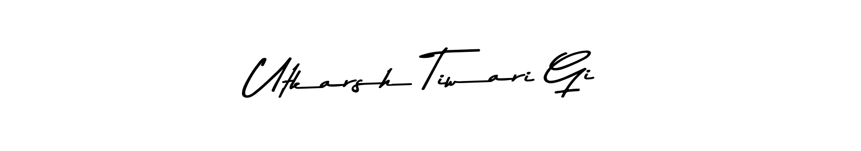 Here are the top 10 professional signature styles for the name Utkarsh Tiwari Gi. These are the best autograph styles you can use for your name. Utkarsh Tiwari Gi signature style 9 images and pictures png