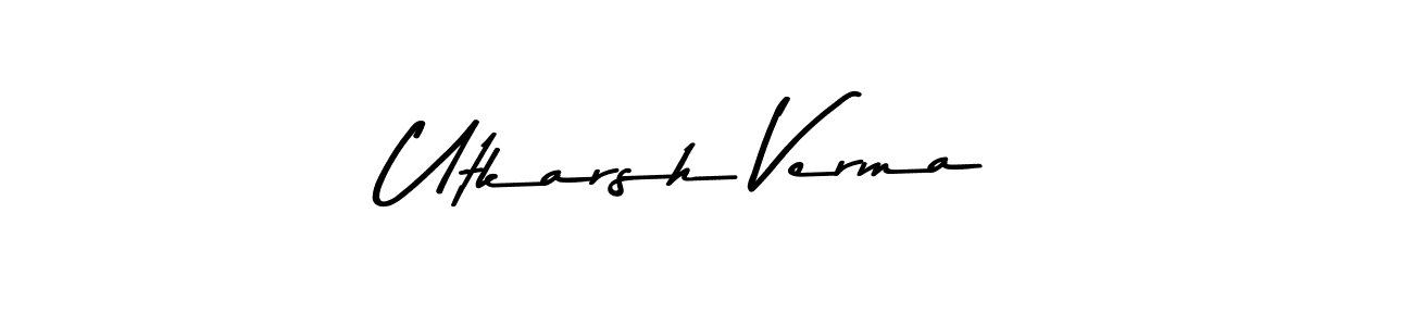 Similarly Asem Kandis PERSONAL USE is the best handwritten signature design. Signature creator online .You can use it as an online autograph creator for name Utkarsh Verma. Utkarsh Verma signature style 9 images and pictures png