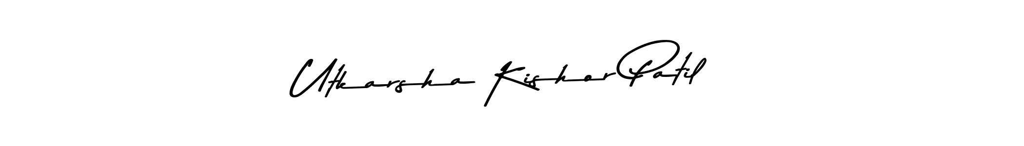 Also You can easily find your signature by using the search form. We will create Utkarsha Kishor Patil name handwritten signature images for you free of cost using Asem Kandis PERSONAL USE sign style. Utkarsha Kishor Patil signature style 9 images and pictures png