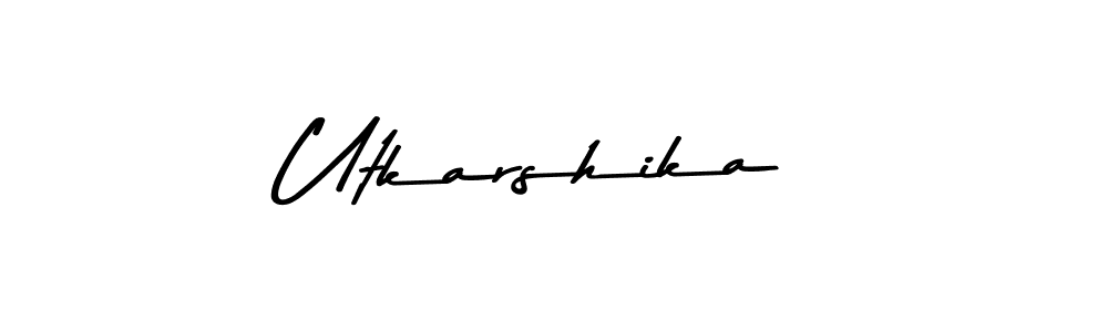 How to make Utkarshika signature? Asem Kandis PERSONAL USE is a professional autograph style. Create handwritten signature for Utkarshika name. Utkarshika signature style 9 images and pictures png