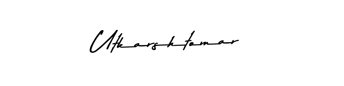 Utkarshtomar stylish signature style. Best Handwritten Sign (Asem Kandis PERSONAL USE) for my name. Handwritten Signature Collection Ideas for my name Utkarshtomar. Utkarshtomar signature style 9 images and pictures png