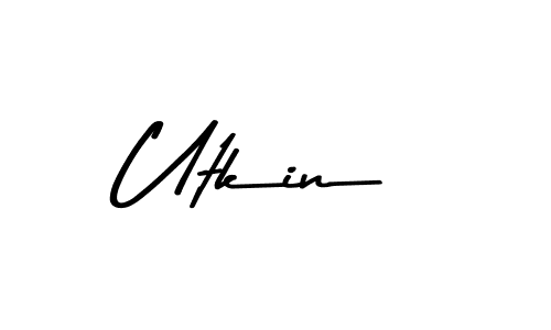 Also You can easily find your signature by using the search form. We will create Utkin name handwritten signature images for you free of cost using Asem Kandis PERSONAL USE sign style. Utkin signature style 9 images and pictures png
