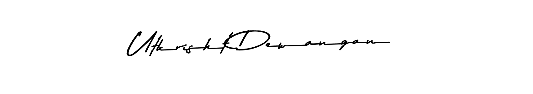 How to make Utkrisht Dewangan signature? Asem Kandis PERSONAL USE is a professional autograph style. Create handwritten signature for Utkrisht Dewangan name. Utkrisht Dewangan signature style 9 images and pictures png