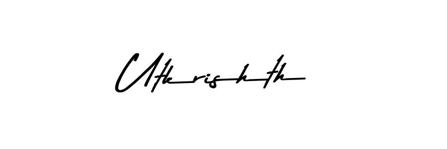 How to make Utkrishth signature? Asem Kandis PERSONAL USE is a professional autograph style. Create handwritten signature for Utkrishth name. Utkrishth signature style 9 images and pictures png