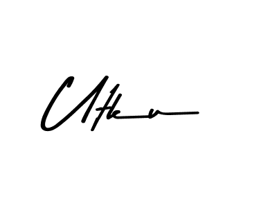 if you are searching for the best signature style for your name Utku. so please give up your signature search. here we have designed multiple signature styles  using Asem Kandis PERSONAL USE. Utku signature style 9 images and pictures png