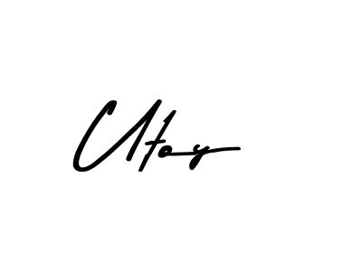 if you are searching for the best signature style for your name Utoy. so please give up your signature search. here we have designed multiple signature styles  using Asem Kandis PERSONAL USE. Utoy signature style 9 images and pictures png