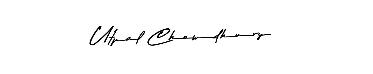 You should practise on your own different ways (Asem Kandis PERSONAL USE) to write your name (Utpal Chowdhury) in signature. don't let someone else do it for you. Utpal Chowdhury signature style 9 images and pictures png
