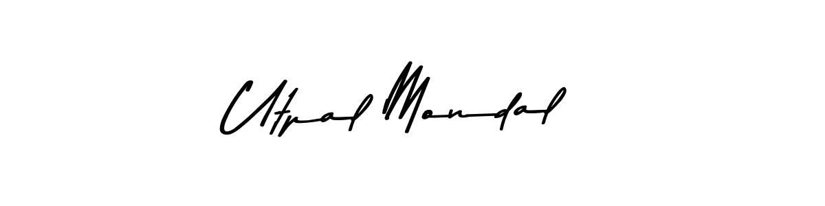 Use a signature maker to create a handwritten signature online. With this signature software, you can design (Asem Kandis PERSONAL USE) your own signature for name Utpal Mondal. Utpal Mondal signature style 9 images and pictures png