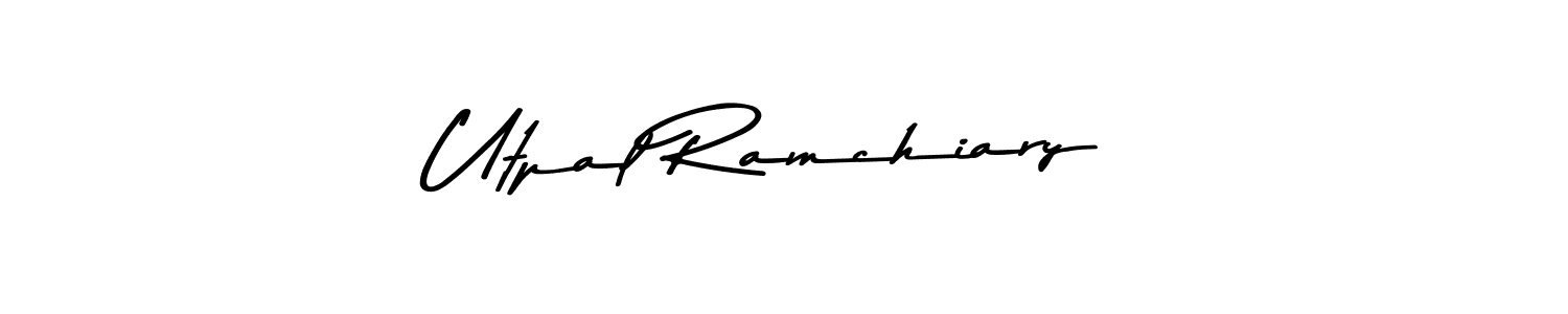 You should practise on your own different ways (Asem Kandis PERSONAL USE) to write your name (Utpal Ramchiary) in signature. don't let someone else do it for you. Utpal Ramchiary signature style 9 images and pictures png