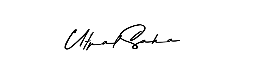 Design your own signature with our free online signature maker. With this signature software, you can create a handwritten (Asem Kandis PERSONAL USE) signature for name Utpal Saha. Utpal Saha signature style 9 images and pictures png