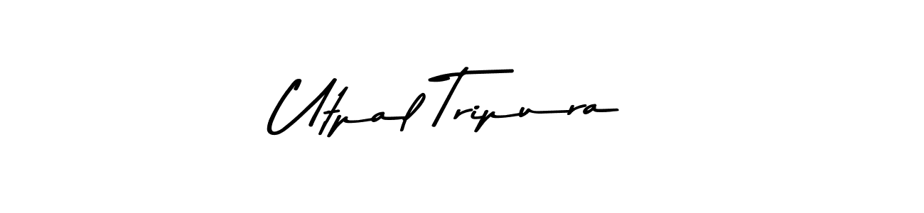 Use a signature maker to create a handwritten signature online. With this signature software, you can design (Asem Kandis PERSONAL USE) your own signature for name Utpal Tripura. Utpal Tripura signature style 9 images and pictures png