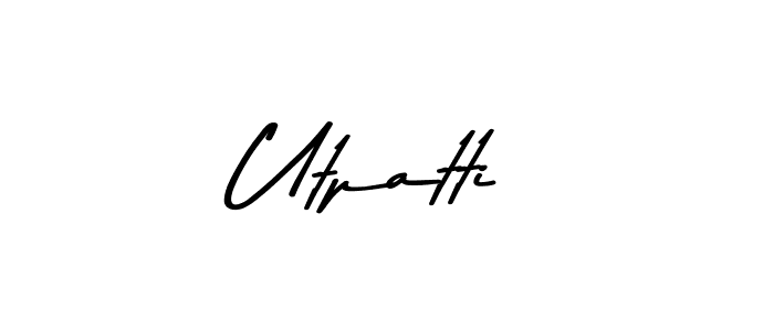 Make a beautiful signature design for name Utpatti. Use this online signature maker to create a handwritten signature for free. Utpatti signature style 9 images and pictures png