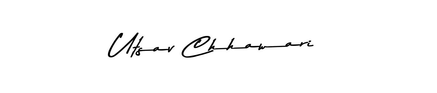 The best way (Asem Kandis PERSONAL USE) to make a short signature is to pick only two or three words in your name. The name Utsav Chhawari include a total of six letters. For converting this name. Utsav Chhawari signature style 9 images and pictures png