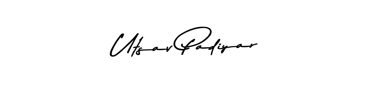 The best way (Asem Kandis PERSONAL USE) to make a short signature is to pick only two or three words in your name. The name Utsav Padiyar include a total of six letters. For converting this name. Utsav Padiyar signature style 9 images and pictures png