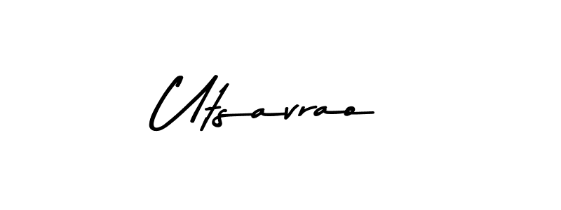 Make a beautiful signature design for name Utsavrao. Use this online signature maker to create a handwritten signature for free. Utsavrao signature style 9 images and pictures png