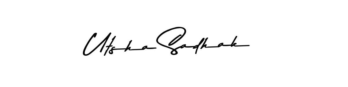 Also we have Utsha Sadhak name is the best signature style. Create professional handwritten signature collection using Asem Kandis PERSONAL USE autograph style. Utsha Sadhak signature style 9 images and pictures png