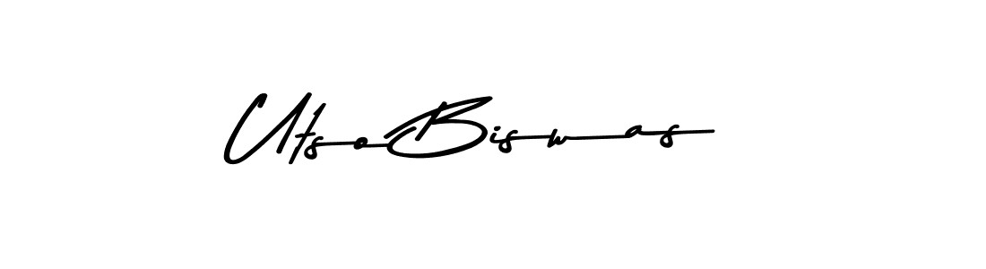 Utso Biswas stylish signature style. Best Handwritten Sign (Asem Kandis PERSONAL USE) for my name. Handwritten Signature Collection Ideas for my name Utso Biswas. Utso Biswas signature style 9 images and pictures png