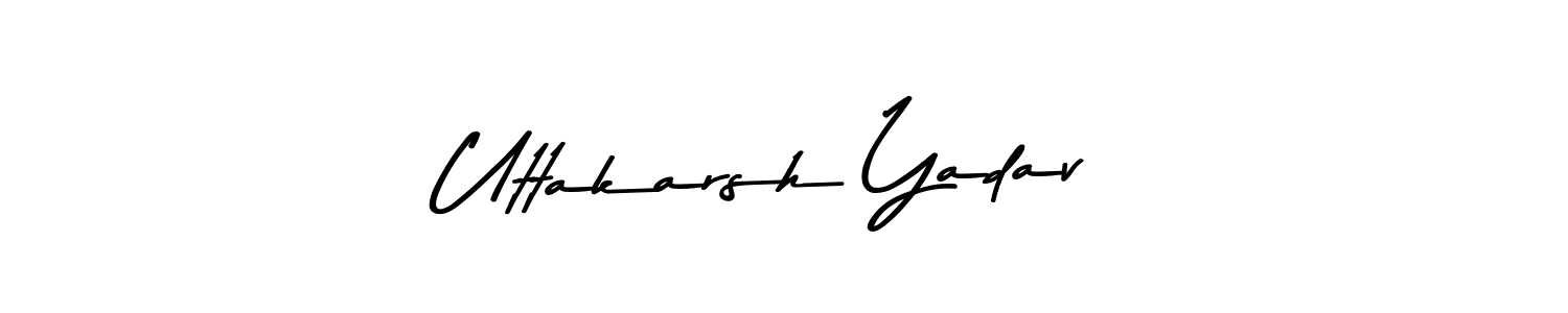 You should practise on your own different ways (Asem Kandis PERSONAL USE) to write your name (Uttakarsh Yadav) in signature. don't let someone else do it for you. Uttakarsh Yadav signature style 9 images and pictures png