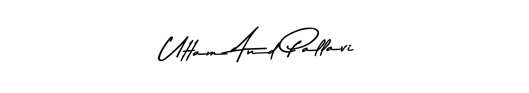 The best way (Asem Kandis PERSONAL USE) to make a short signature is to pick only two or three words in your name. The name Uttam And Pallavi include a total of six letters. For converting this name. Uttam And Pallavi signature style 9 images and pictures png