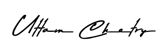 Style your name Uttam Chetry with confidence using Asem Kandis PERSONAL USE signature design. Simple, elegant, and ready for immediate document use. Uttam Chetry signature style 9 images and pictures png