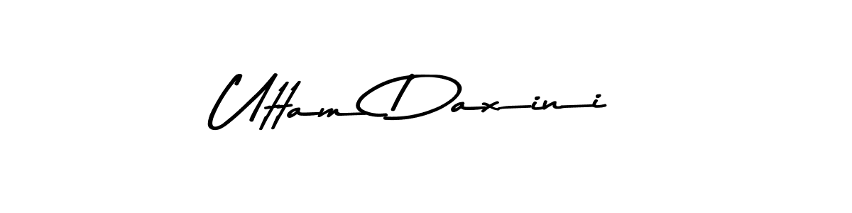 Create a beautiful signature design for name Uttam Daxini. With this signature (Asem Kandis PERSONAL USE) fonts, you can make a handwritten signature for free. Uttam Daxini signature style 9 images and pictures png